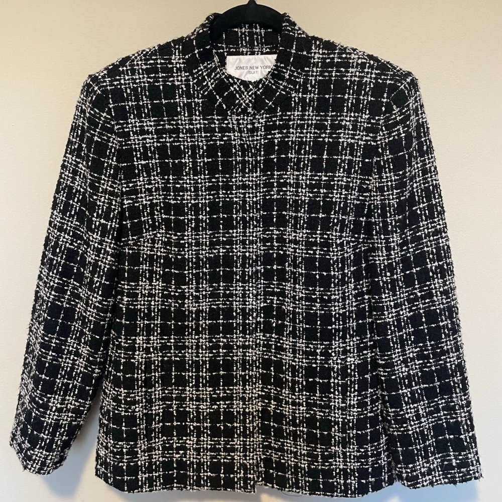 Black Jones New York Suit Jacket with zipper